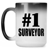Number One #1 Surveyor - 15 Oz Color Changing Mug