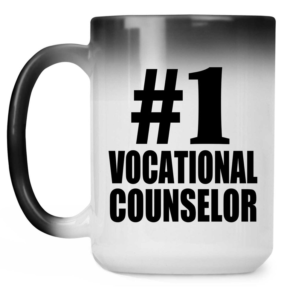 Number One #1 Vocational Counselor - 15 Oz Color Changing Mug