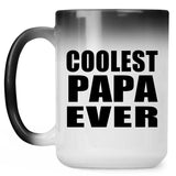 Coolest Papa (Grandpa) Ever - 15 Oz Color Changing Mug