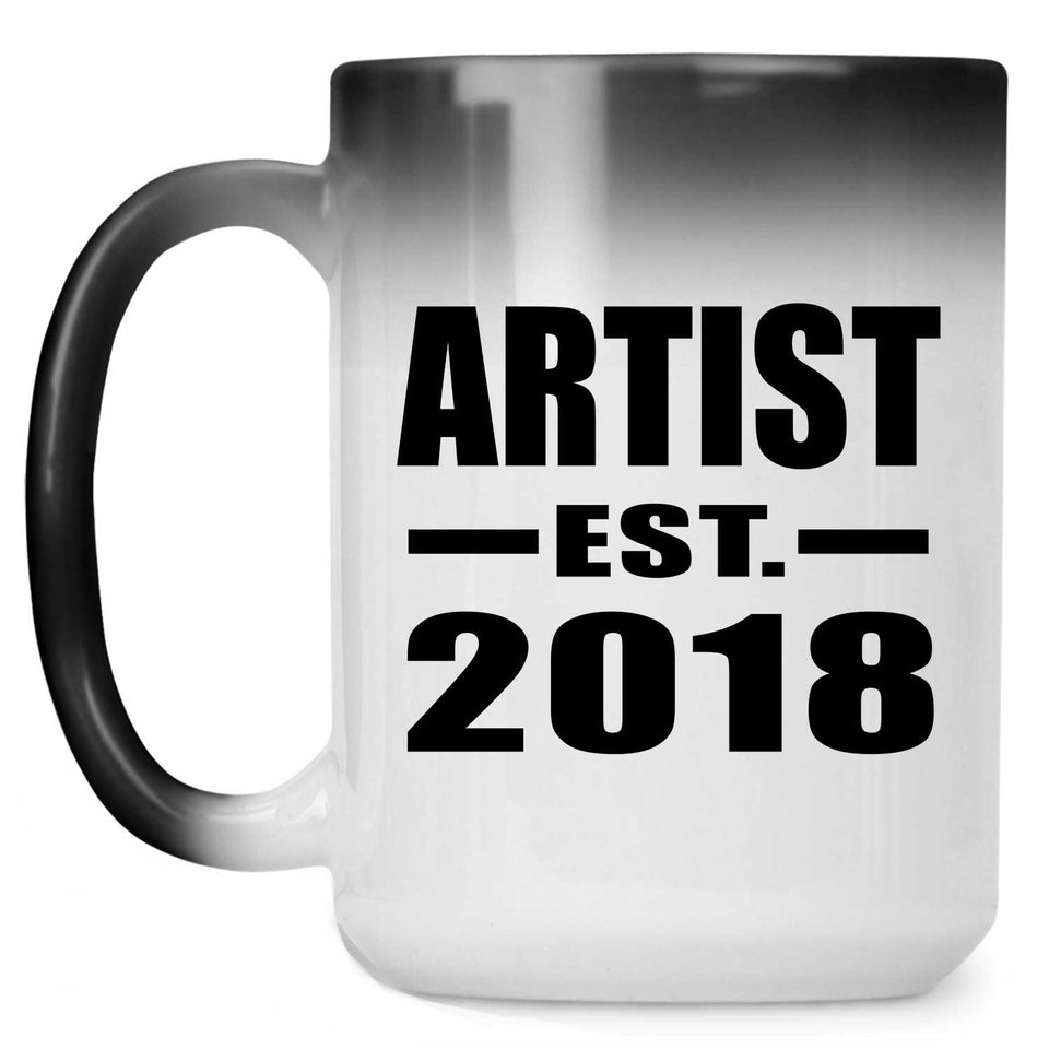 Artist Established EST. 2018 - 15 Oz Color Changing Mug