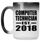 Computer Technician Established EST. 2018 - 15 Oz Color Changing Mug