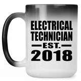 Electrical Technician Established EST. 2018 - 15 Oz Color Changing Mug