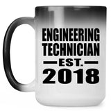 Engineering Technician Established EST. 2018 - 15 Oz Color Changing Mug
