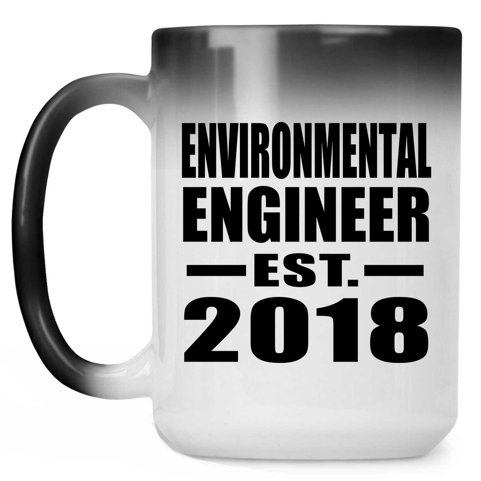 Environmental Engineer Established EST. 2018 - 15 Oz Color Changing Mug