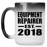Equipment Repairer Established EST. 2018 - 15 Oz Color Changing Mug