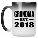 Grandma Established EST. 2018 - 15 Oz Color Changing Mug