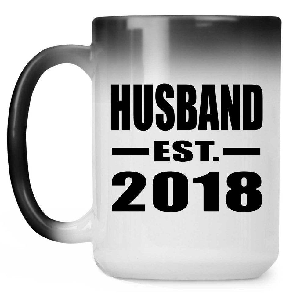 Husband Established EST. 2018 - 15 Oz Color Changing Mug