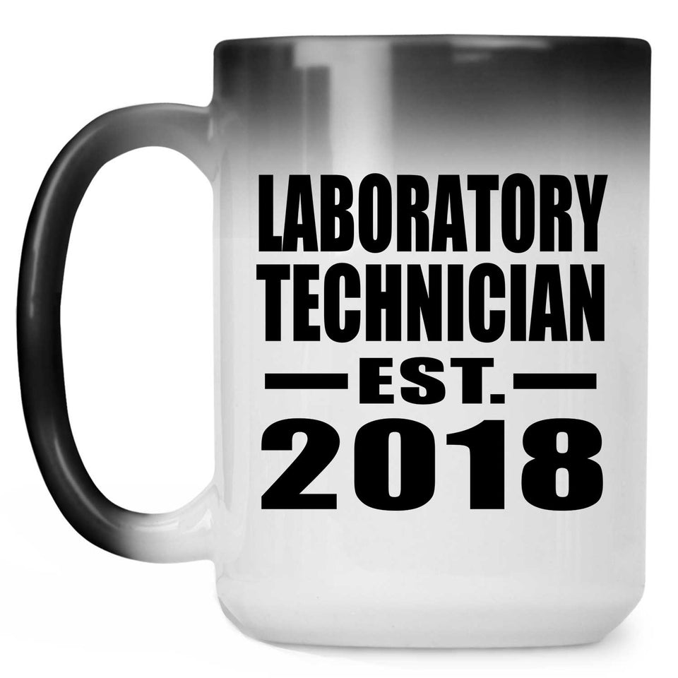 Laboratory Technician Established EST. 2018 - 15 Oz Color Changing Mug