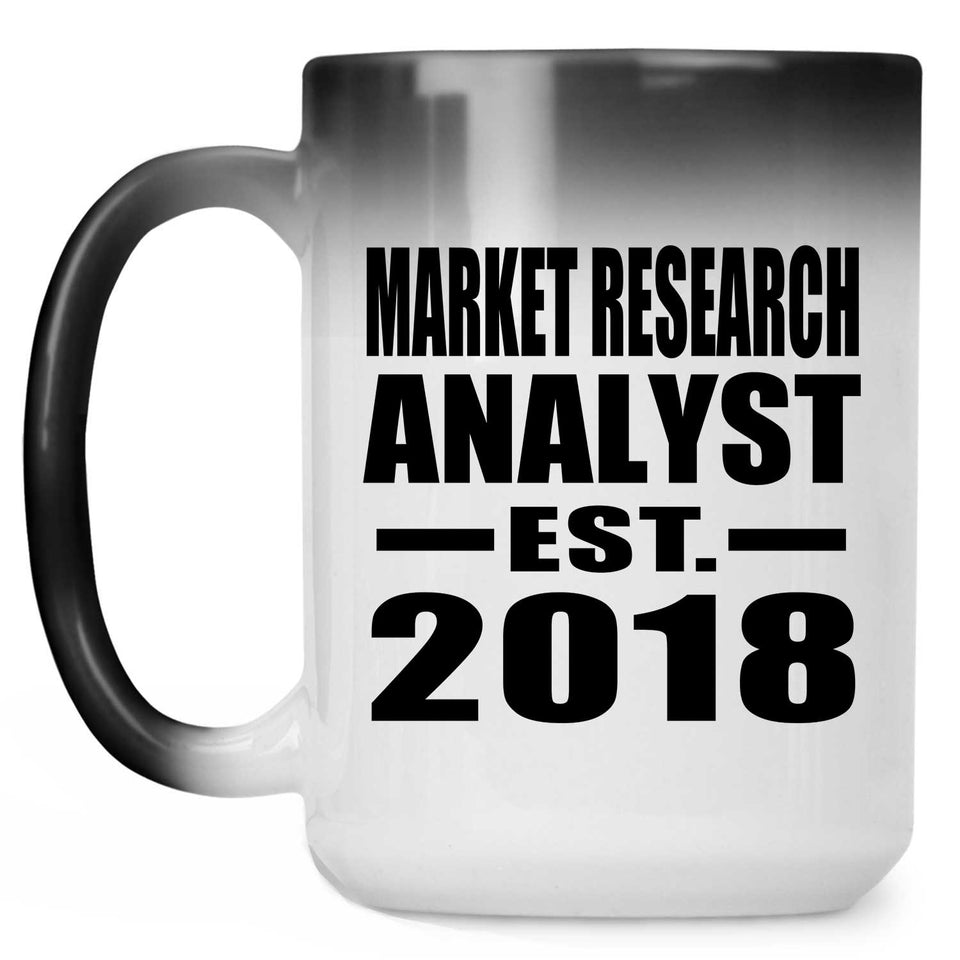 Market Research Analyst Established EST. 2018 - 15 Oz Color Changing Mug