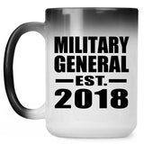 Military General Established EST. 2018 - 15 Oz Color Changing Mug
