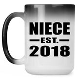 Niece Established EST. 2018 - 15 Oz Color Changing Mug