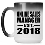Online Sales Manager Established EST. 2018 - 15 Oz Color Changing Mug