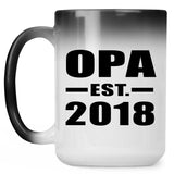 Opa Established EST. 2018 - 15 Oz Color Changing Mug