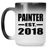 Painter Established EST. 2018 - 15 Oz Color Changing Mug