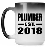Plumber Established EST. 2018 - 15 Oz Color Changing Mug