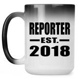Reporter Established EST. 2018 - 15 Oz Color Changing Mug