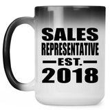 Sales Representative Established EST. 2018 - 15 Oz Color Changing Mug