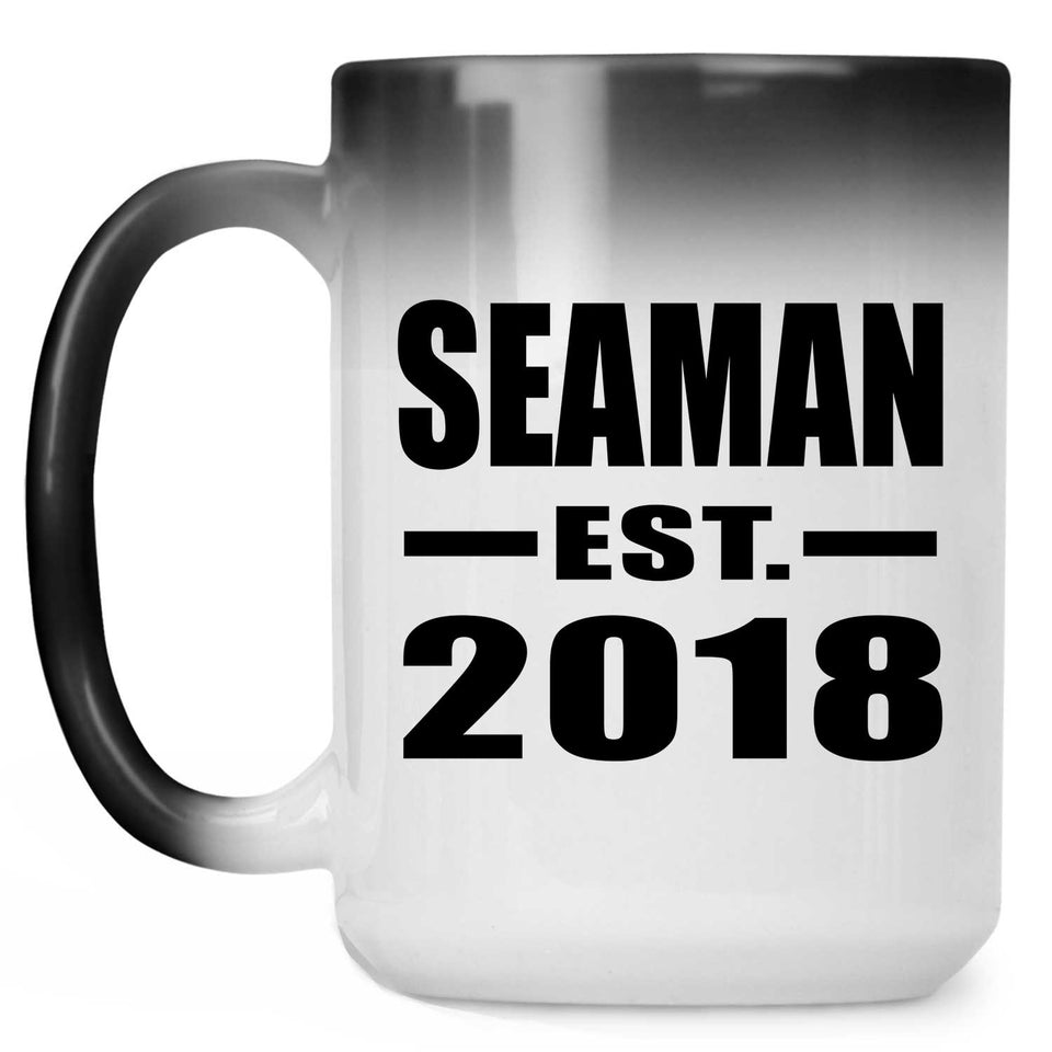 Seaman Established EST. 2018 - 15 Oz Color Changing Mug