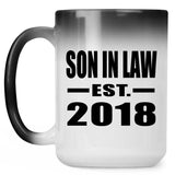 Son In Law Established EST. 2018 - 15 Oz Color Changing Mug