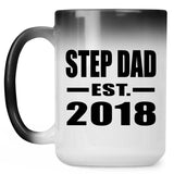Step Dad Established EST. 2018 - 15 Oz Color Changing Mug