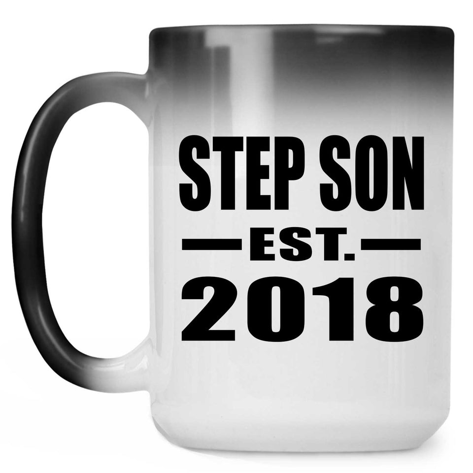 Step Son Established EST. 2018 - 15 Oz Color Changing Mug