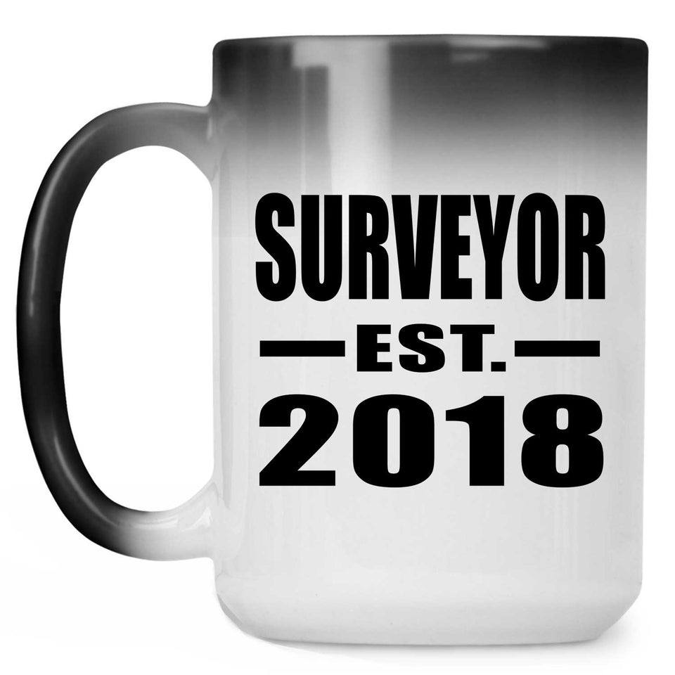 Surveyor Established EST. 2018 - 15 Oz Color Changing Mug