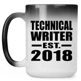 Technical Writer Established EST. 2018 - 15 Oz Color Changing Mug