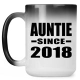 Auntie Since 2018 - 15 Oz Color Changing Mug