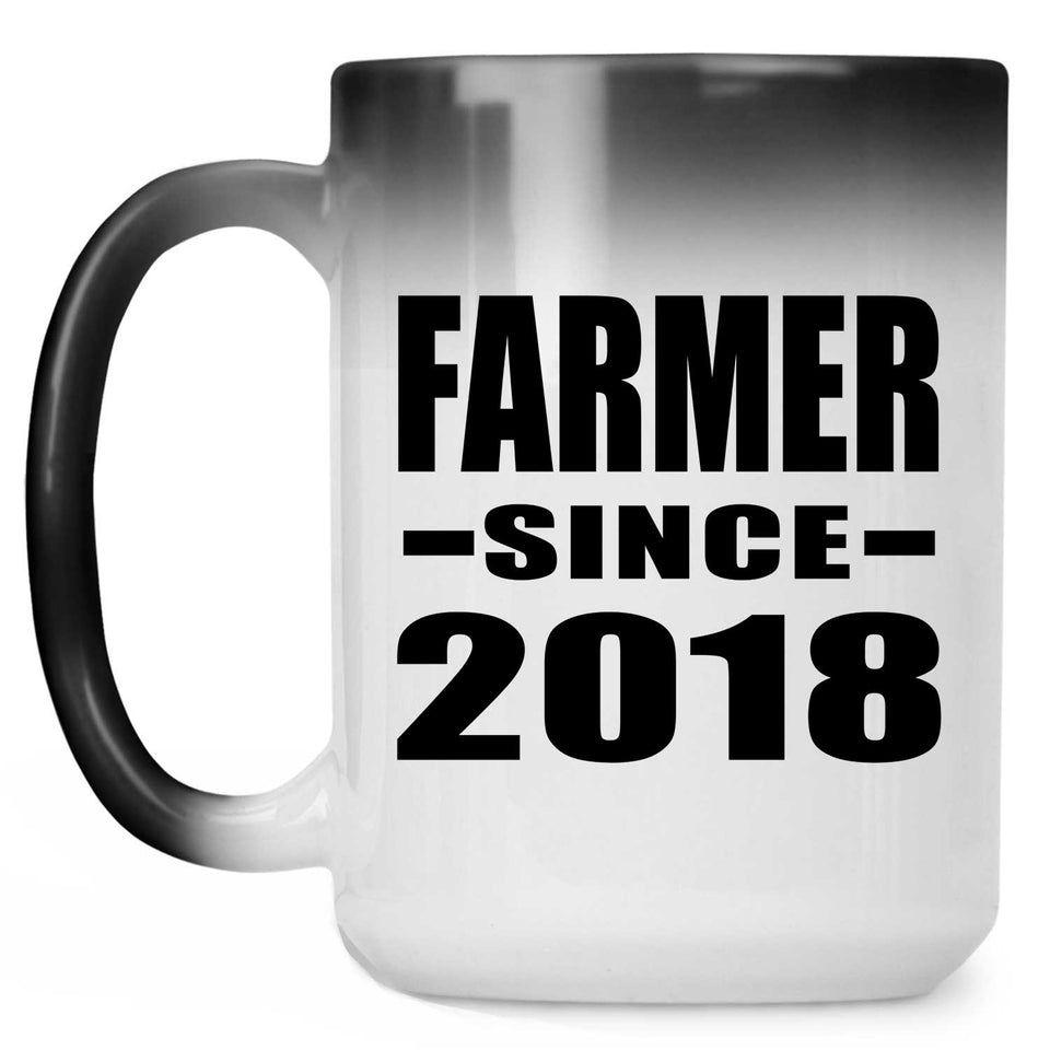 Farmer Since 2018 - 15 Oz Color Changing Mug