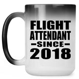 Flight Attendant Since 2018 - 15 Oz Color Changing Mug