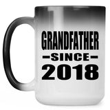 Grandfather Since 2018 - 15 Oz Color Changing Mug