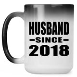 Husband Since 2018 - 15 Oz Color Changing Mug