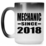 Mechanic Since 2018 - 15 Oz Color Changing Mug