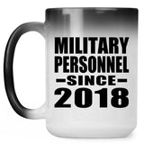 Military Personnel Since 2018 - 15 Oz Color Changing Mug