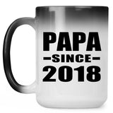 Papa (Grandpa) Since 2018 - 15 Oz Color Changing Mug