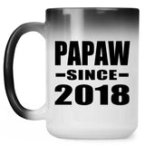 Papaw Since 2018 - 15 Oz Color Changing Mug