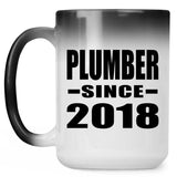 Plumber Since 2018 - 15 Oz Color Changing Mug