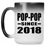Pop-Pop Since 2018 - 15 Oz Color Changing Mug