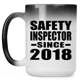 Safety Inspector Since 2018 - 15 Oz Color Changing Mug