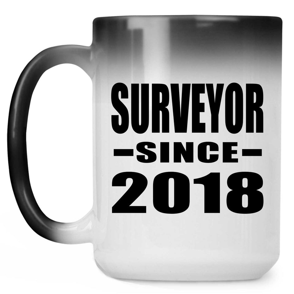 Surveyor Since 2018 - 15 Oz Color Changing Mug