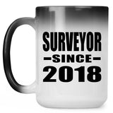 Surveyor Since 2018 - 15 Oz Color Changing Mug