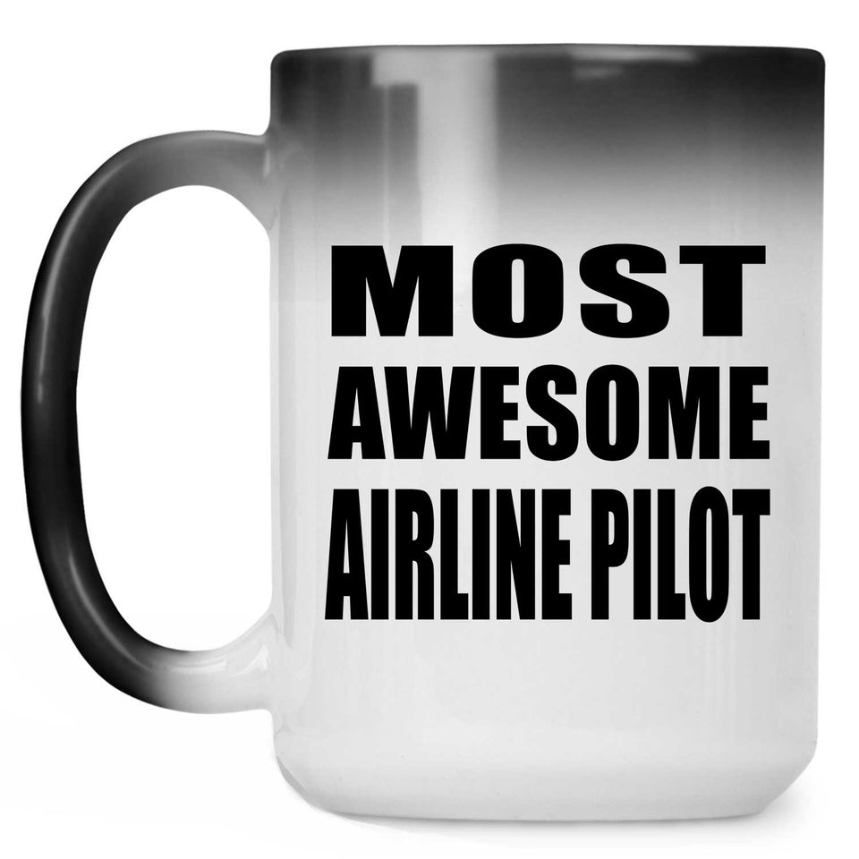 Most Awesome Airline Pilot - 15 Oz Color Changing Mug