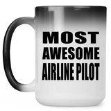 Most Awesome Airline Pilot - 15 Oz Color Changing Mug