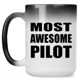 Most Awesome Pilot - 15 Oz Color Changing Mug