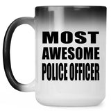 Most Awesome Police Officer - 15 Oz Color Changing Mug