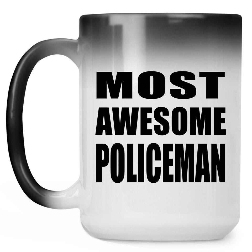 Most Awesome Policeman - 15 Oz Color Changing Mug