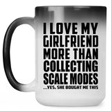 I Love My Girlfriend More Than Collecting Scale Modes - 15 Oz Color Changing Mug