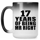 17th Anniversary 17 Years Of Being Mr Right - 15 Oz Color Changing Mug
