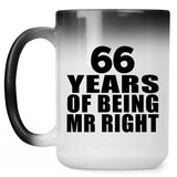 66th Anniversary 66 Years Of Being Mr Right - 15 Oz Color Changing Mug