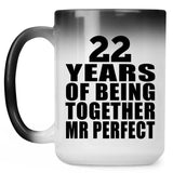 22nd Anniversary 22 Years Of Being Mr Perfect - 15 Oz Color Changing Mug